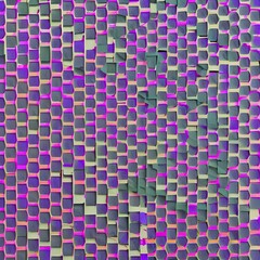 A repeating pattern of octagons in shades of pink and purple2, Generative AI