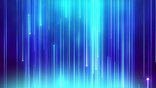 Abstract line digital transfers particle light abstract background. Technology digital wave concept. abstract motion wave blue dots with glowing defocused particles.