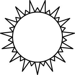 Sun Outline Illustration