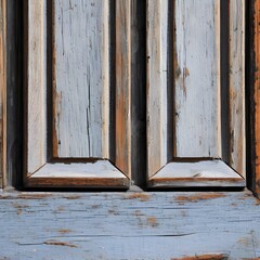 A close-up of a peeling paint on a vintage door4, Generative AI