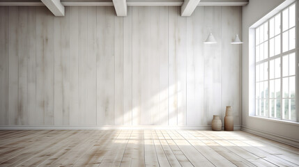 美しい白い部屋の壁