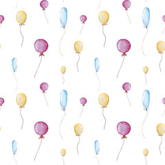 seamless pattern with balloons