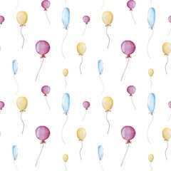 seamless pattern with balloons