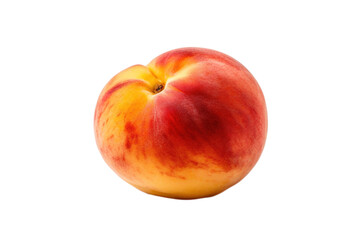 Fototapeta premium stock photo of fresh Peach on a pristine white isolated PNG object