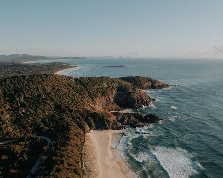 Aerial ocean views of the North Coast Australia