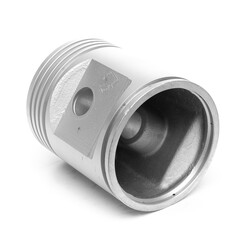 Car piston isolated on white background.