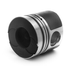 Car piston isolated on white background.