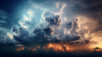 Gloomy Thunderstorm Sky
