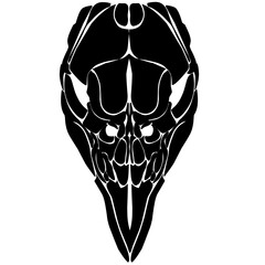 bird skull silhouette