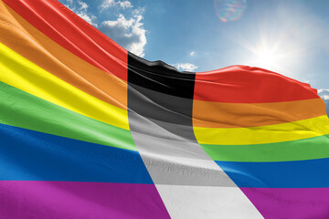 homoflexible flag Homoflexible is a sexual orientation in which someone is primarily attracted to the same sex, but also experience attraction to the opposite sex.