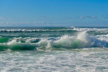 waves on the beach