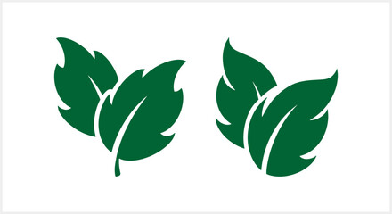 Stencil leaf icon isolated. Eco clipart. Laurel cartoon vector stock illustration. EPS 10