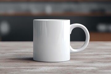 Fototapeta premium Coffee white ceramic mug, blank Mug MockUp, Coffee Cup 