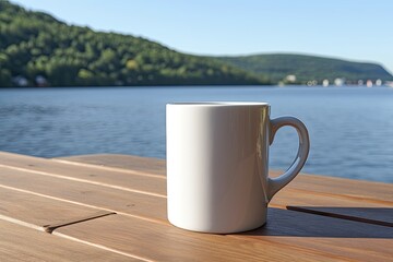 Coffee  white ceramic mug, blank Mug MockUp, Coffee Cup 
