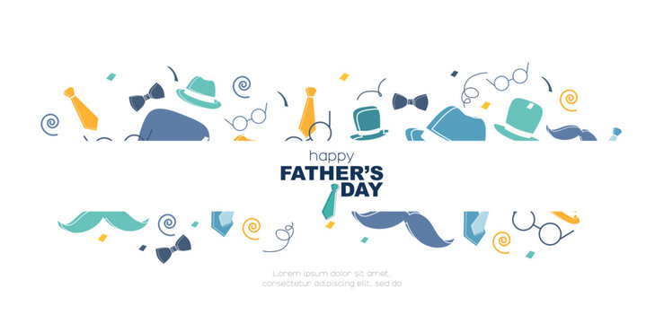 Happy Father's Day banner.
