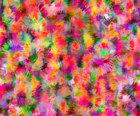 Fototapeta na wymiar Bold abstract multicolor blur furry animal skin pattern Camouflage fashion trend