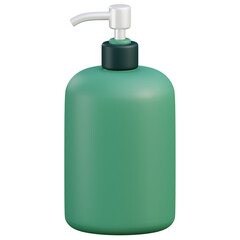 3d Soap bottle illustration with transparent background isolated design
