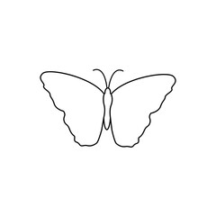 Butterfly vector icon. insect illustration sign. moth symbol.