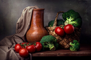 still life with vegetables 