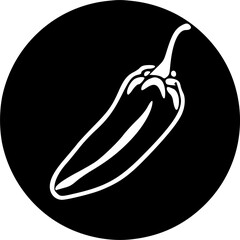 chili icon vector symbol design illustration