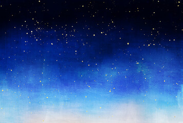 Obraz premium 背景素材_夜空_ラメ