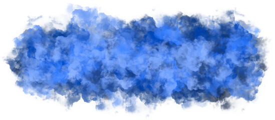realistic blue cloud smoke wisp effect
