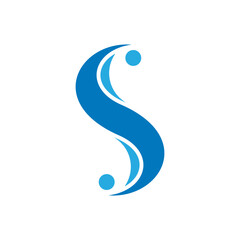 Initial letter S logo icon vector template