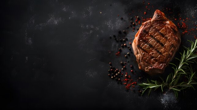 Delicious Steak Background With Space For Copy, Delicious Food Photography, Award Winning Photography