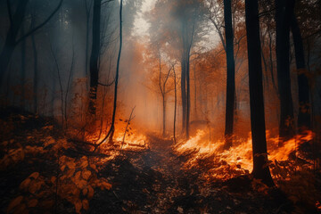 Epic Forest fire, Generative AI