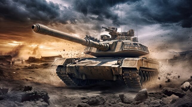 Battlefield Dynamics: Military Tank Action, War Conflict, Armor Strength, Tactical Maneuvers, Advanced Defense Systems