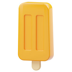 Mango Ice Cream Stick 3D Icon
