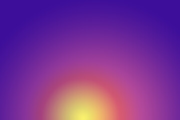 Dark sunset colors yellow, orange, pink, purple, and blue Gradient Background. Abstract colorfull sunset view. 
