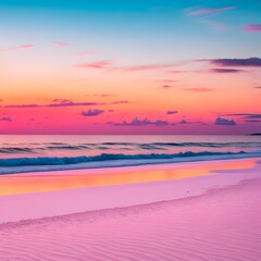 Obraz premium sunset on the beach