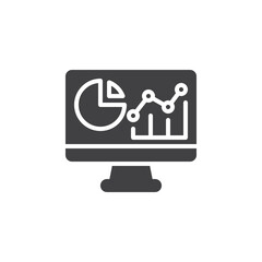 Business analytics vector icon