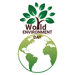 World Environment Day Vector Illustration. Suitable for greeting card, poster and banner