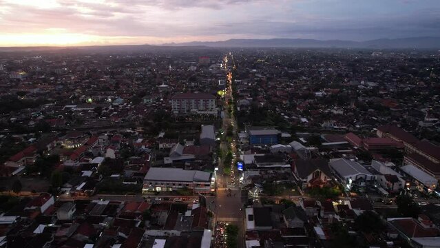 Yogyakrta city in the night