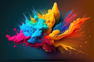 Holi colorful background