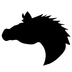 Horse Heads Silhouette 