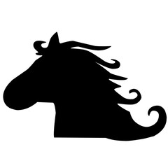 Horse Heads Silhouette 