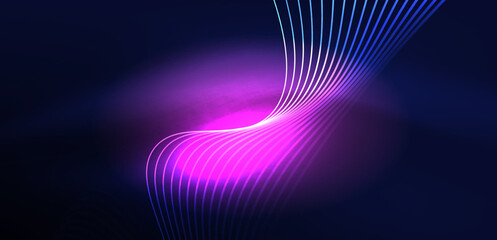 Abstract background neon wave. Hi-tech design for wallpaper, banner, background, landing page, wall art, invitation, prints, posters