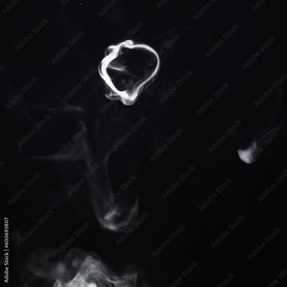 Poster smoke fog, png and cigarette ring with abstract pollution swirl with cloud texture. fog and steam pa