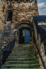 Fototapeta na wymiar Newcastle Castle Keep, remains of medieval fortification in Newcastle-Upon-Tyne.