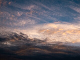 sunset in the sky clouds