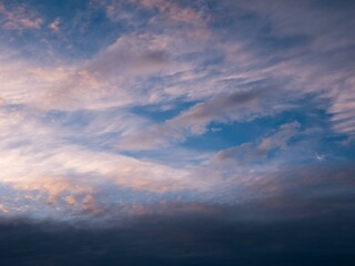 sunset in the sky clouds