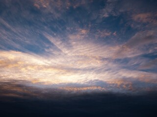 sunset in the sky clouds
