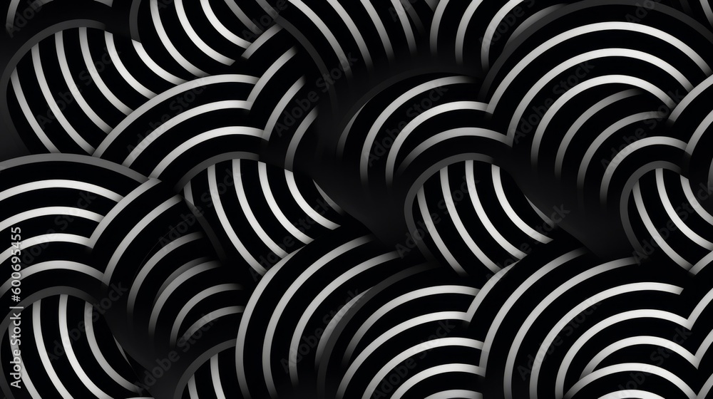 Poster art seamless geometric background. modern abstract background. ai generative.