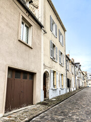 Fototapeta na wymiar Street view of Etampes in France