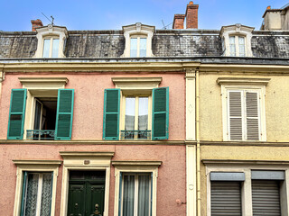 Antique building view in Etampes, France