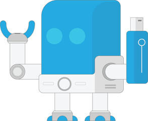illustration of a small robot