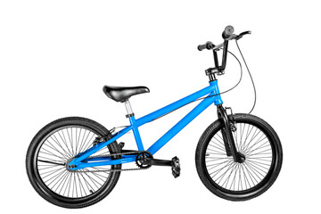 Blue BMX bike